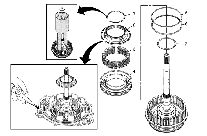 3-5-Reverse and 4-5-6 Clutch Housing Disassemble Automatic Transmission Unit Transmission/Transaxle Transmission Unit 3-5-Reverse and 4-5-6 Clutch Housing Disassemble Automatic Transmission Unit