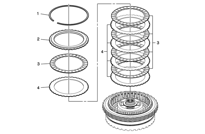 3-5-Reverse and 4-5-6 Clutch Housing Disassemble (6T40/45/50 - Gen 2) Automatic Transmission Unit  Transmission/Transaxle Transmission Unit 3-5-Reverse and 4-5-6 Clutch Housing Disassemble (6T40/45/50 - Gen 2) Automatic Transmission Unit