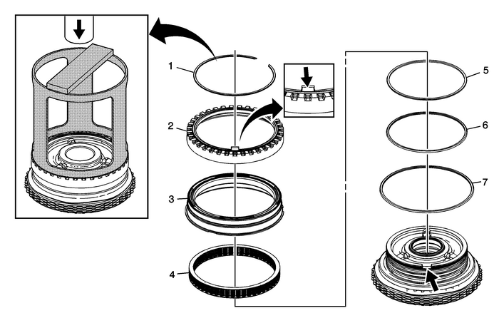 3-5-Reverse and 4-5-6 Clutch Housing Disassemble (6T40/45/50 - Gen 2) Automatic Transmission Unit  Transmission/Transaxle Transmission Unit 3-5-Reverse and 4-5-6 Clutch Housing Disassemble (6T40/45/50 - Gen 2) Automatic Transmission Unit