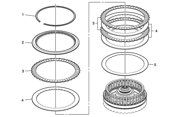 3-5-Reverse and 4-5-6 Clutch Housing Disassemble (6T40/45/50 - Gen 2) Automatic Transmission Unit  Transmission/Transaxle Transmission Unit 3-5-Reverse and 4-5-6 Clutch Housing Disassemble (6T40/45/50 - Gen 2) Automatic Transmission Unit