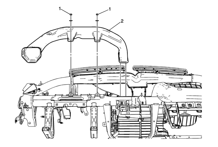 Air Distributor Outer Duct Replacement - Left Side Ignition System Distributor Engine Distributor Air Distributor Outer Duct Replacement - Left Side Ignition System Distributor