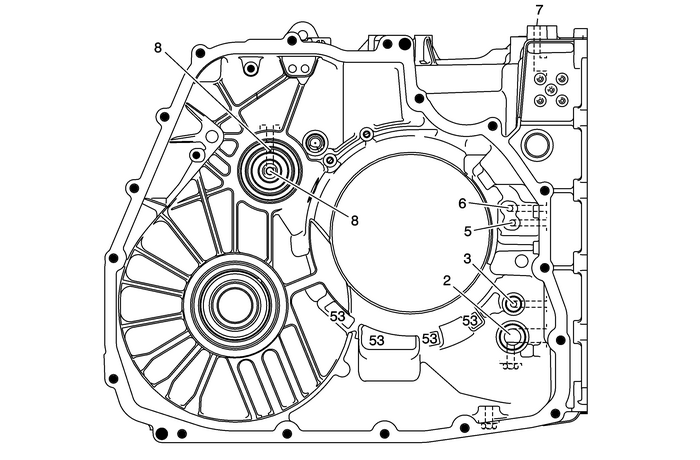 A/Trans Case Assembly - Torque Converter and Differential Housing Side Automatic Transmission Unit Transmission/Transaxle Transmission Unit A/Trans Case Assembly - Torque Converter and Differential Housing Side Automatic Transmission Unit