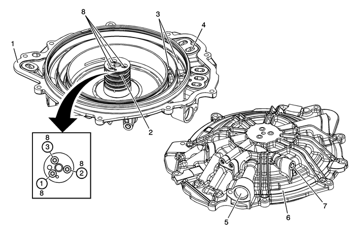 Case Cover Assembly Disassemble Automatic Transmission Unit  Transmission/Transaxle Transmission Unit Case Cover Assembly Disassemble Automatic Transmission Unit