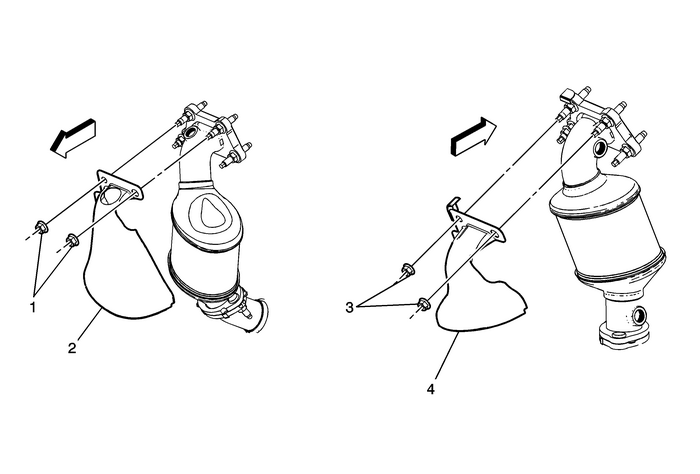 Catalytic Converter Heat Shield Replacement (LFX) Exhaust Exhaust Heat Shields  Engine Exhaust Heat Shields Catalytic Converter Heat Shield Replacement (LFX) Exhaust Exhaust Heat Shields