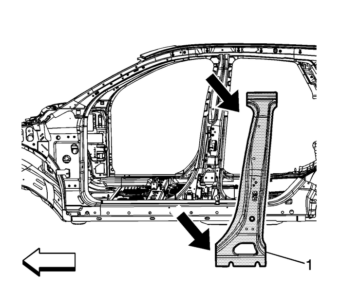 Center Pillar Outer Panel Reinforcement Replacement Center Pillar Outer Panel Reinforcement Replacement