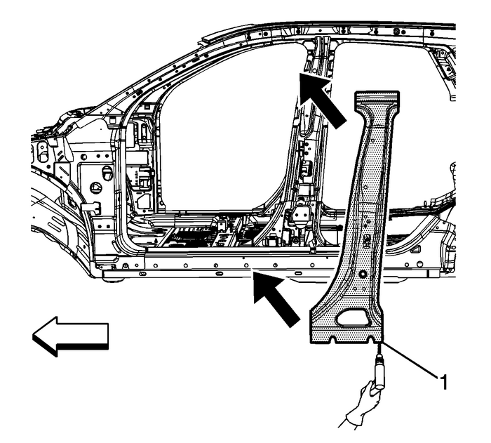 Center Pillar Outer Panel Reinforcement Replacement Center Pillar Outer Panel Reinforcement Replacement