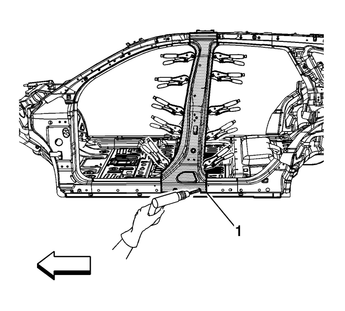 Center Pillar Outer Panel Reinforcement Replacement Center Pillar Outer Panel Reinforcement Replacement