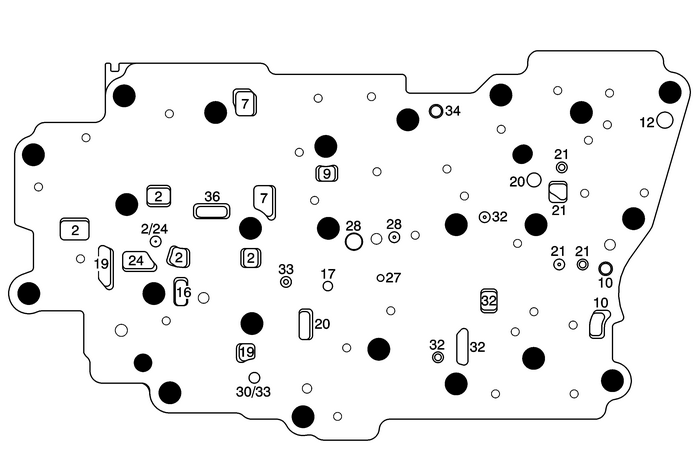 Control Valve Body Spacer Plate Assembly - Case Side Automatic Transmission Unit Transmission/Transaxle Transmission Unit Control Valve Body Spacer Plate Assembly - Case Side Automatic Transmission Unit