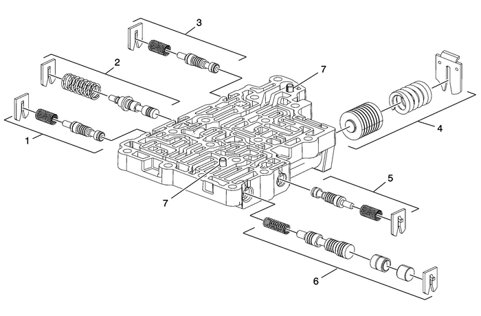 Control Valve Lower Body Assembly Cleaning and Inspection Automatic Transmission Unit Transmission/Transaxle Transmission Unit Control Valve Lower Body Assembly Cleaning and Inspection Automatic Transmission Unit