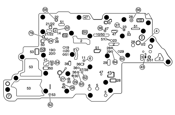 Control Valve Lower Body Spacer Plate Assembly Automatic Transmission Unit  Transmission/Transaxle Transmission Unit Control Valve Lower Body Spacer Plate Assembly Automatic Transmission Unit