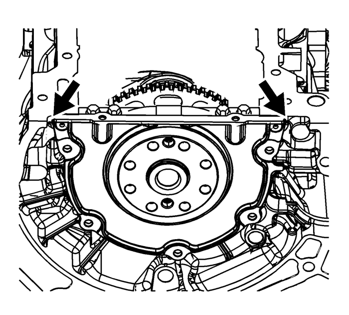 Crankshaft Rear Oil Seal and Housing Removal Engine Block Seals and Gaskets Engine Seals and Gaskets Crankshaft Rear Oil Seal and Housing Removal Engine Block Seals and Gaskets