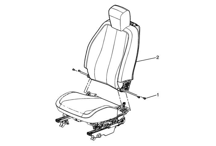 Driver or Passenger Seat Back Cushion Frame Replacement Seats  