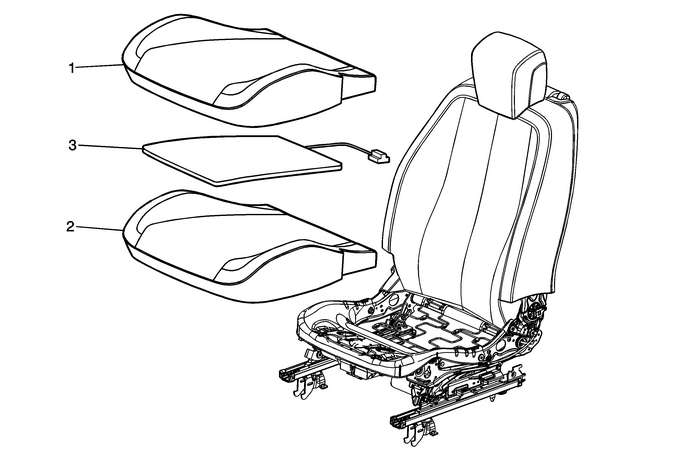 Driver or Passenger Seat Cushion Heater Replacement Seats  