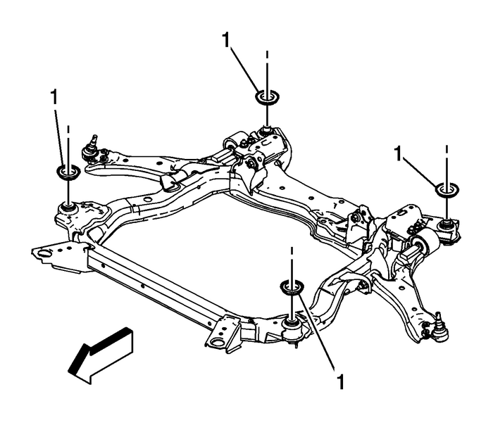 Drivetrain and Front Suspension Frame Insulator Replacement Suspension Drivetrain and Front Suspension Frame Insulator Replacement