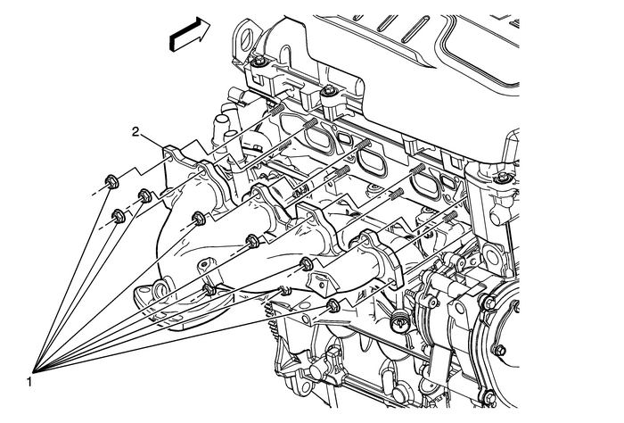 Exhaust Manifold Replacement (LEA) Exhaust Exhaust Manifold Engine Exhaust Manifold Exhaust Manifold Replacement (LEA) Exhaust Exhaust Manifold