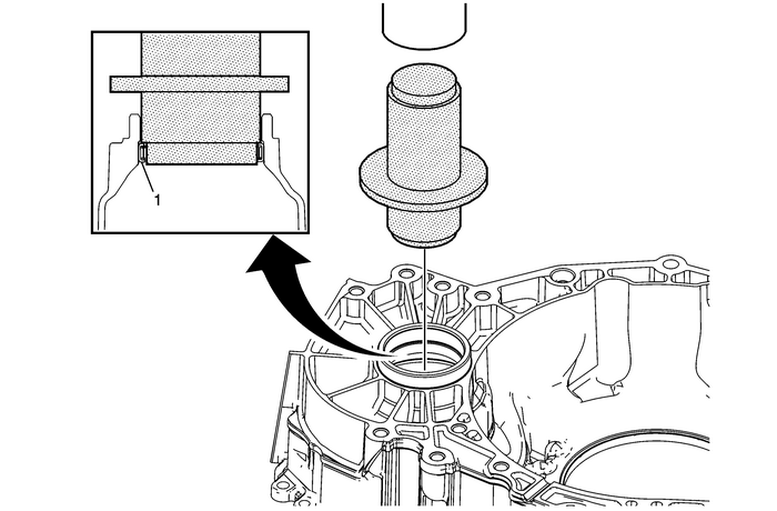 Front Differential Carrier Bearing Removal (AWD) Automatic Transmission Unit 
