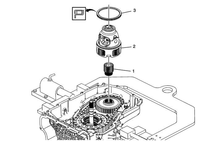 Front Differential Carrier Installation (6T40/45/50) Automatic Transmission Unit 