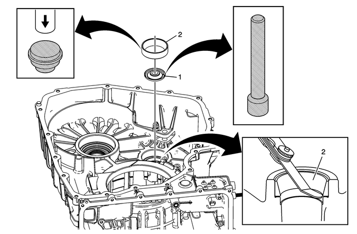 Front Differential Drive Pinion Gear Bearing Cup and Lubricant Dam Replacement Automatic Transmission Unit Transmission/Transaxle Transmission Unit Front Differential Drive Pinion Gear Bearing Cup and Lubricant Dam Replacement Automatic Transmission Unit