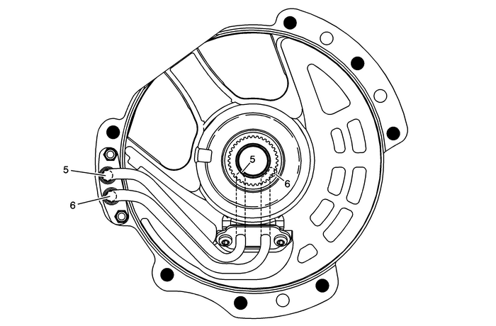 Front Differential Transfer Drive Gear Support - Torque Converter and DifferentialHousing Side Automatic Transmission Unit 