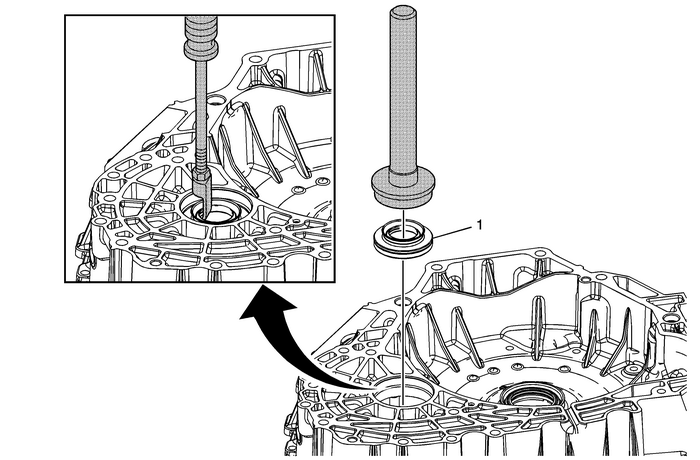 Front Wheel Drive Shaft Seal Replacement - Torque Converter Housing Side Automatic Transmission Unit Transmission/Transaxle Transmission Unit Front Wheel Drive Shaft Seal Replacement - Torque Converter Housing Side Automatic Transmission Unit