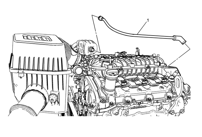 Positive Crankcase Ventilation Tube Replacement - Front Emissions PCV 