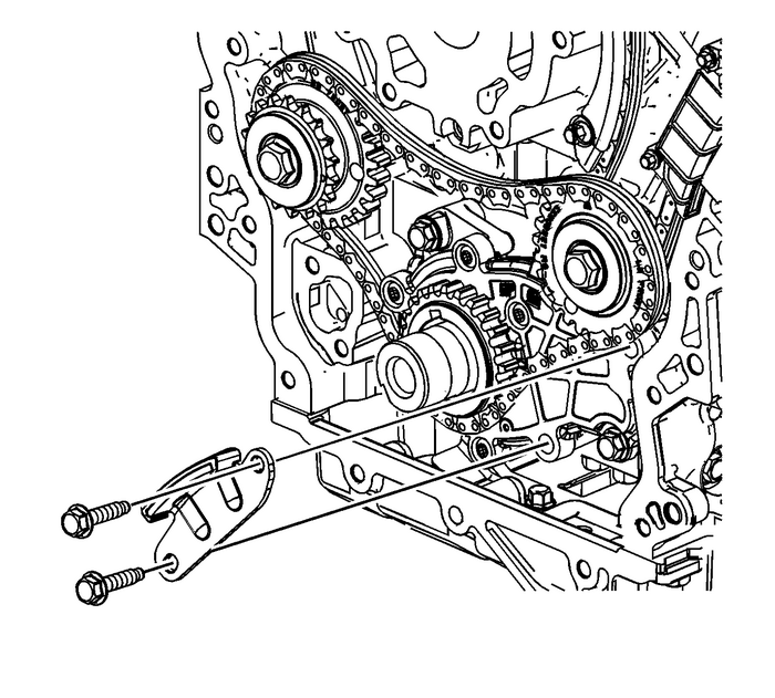 Primary Timing Chain Guide Replacement - Lower Valvetrain Valvetrain Timing Timing Belt/Chain Engine Valvetrain Timing Primary Timing Chain Guide Replacement - Lower Valvetrain Valvetrain Timing Timing Belt/Chain