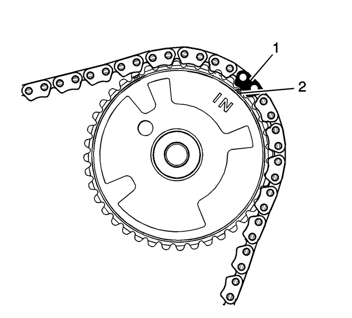 Secondary Camshaft Intermediate Drive Chain Installation - Right Side Valvetrain Camshaft  Engine Camshaft Secondary Camshaft Intermediate Drive Chain Installation - Right Side Valvetrain Camshaft