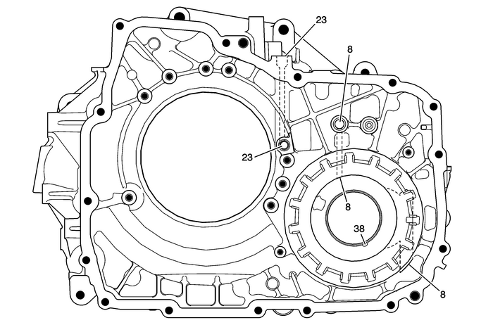 Torque Converter and Differential Housing - Case Side Automatic Transmission Unit 